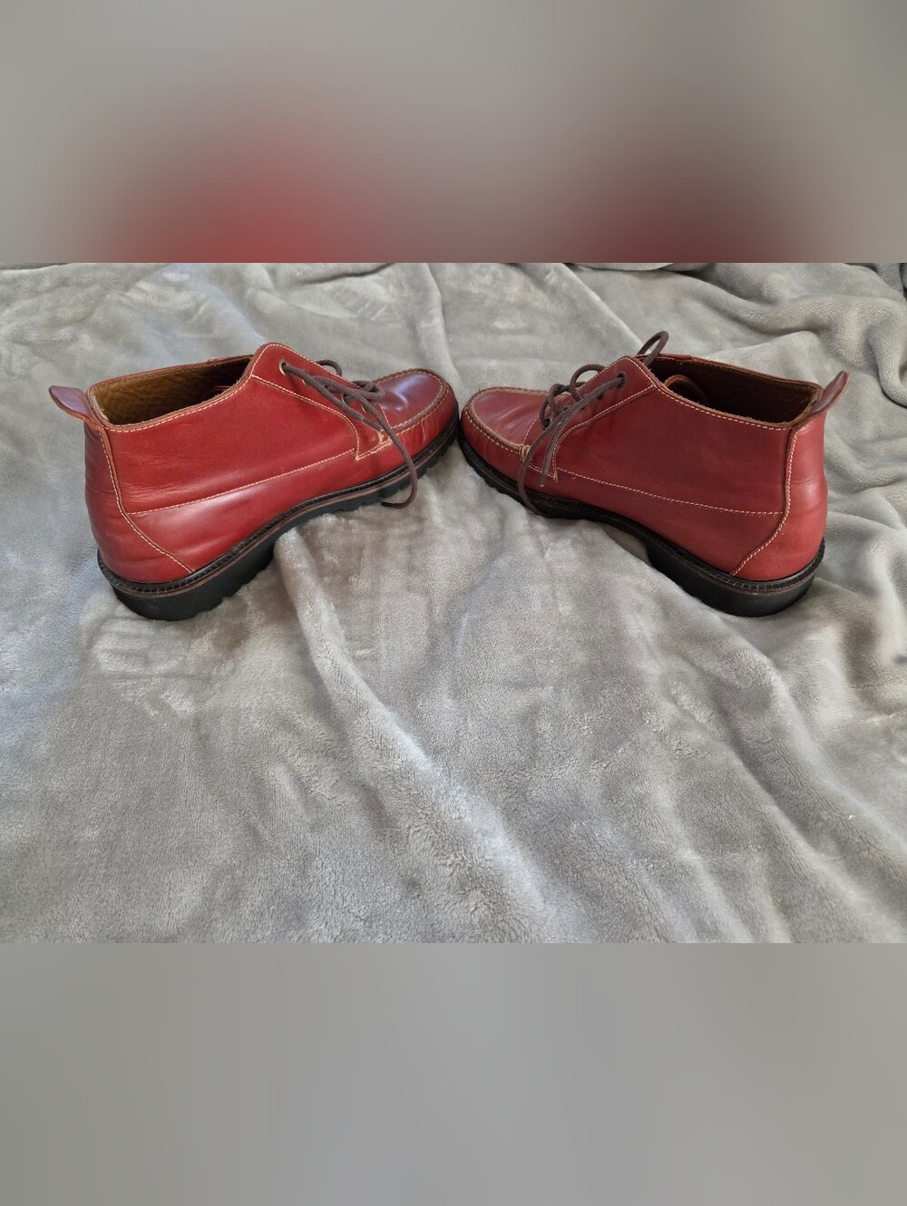 Vintage Orvis Mock-toe Leather Chukka Boots. Made In Brazil - Picture 8 of 13